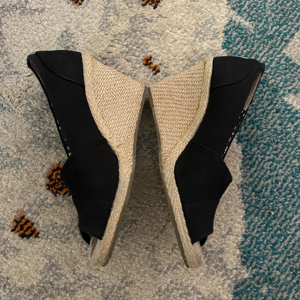 Toms Black Wedges - Picture 3 of 8